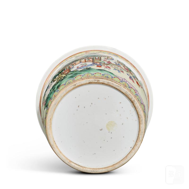 A famille-rose 'boys and lanterns' jardinière, Qing dynasty, Qianlong period | 清乾隆 粉彩童子鬧元宵圖缸 - 图4